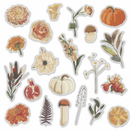 Schattigee herfstillustratie. sticker