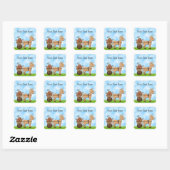Schattigee herfstpaard gepersonaliseerde Sticker (Vel)