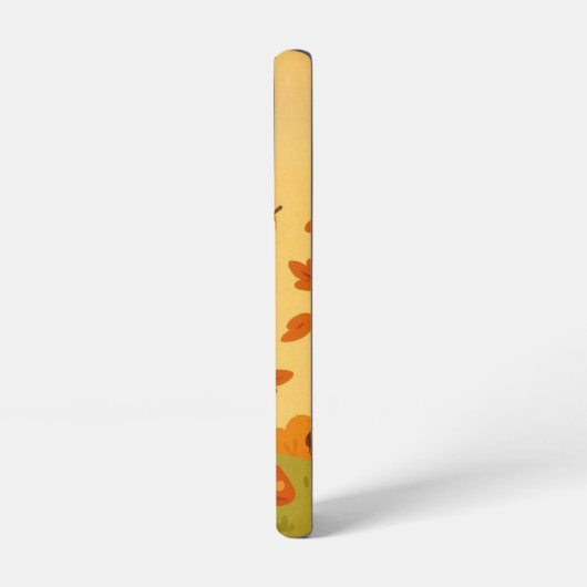 Schattigee herfstscène met pompoen en eekhoorn samsung galaxy hoesje (Linkerkant)