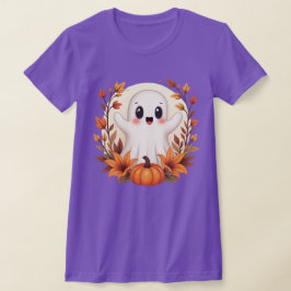 Schattigee herfstspookpompoen t-shirt