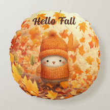 Schattigee herfstvogel gekleed voor Herfst