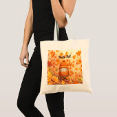 Schattigee herfstvogel gekleed voor Herfst Tote Bag (Voorkant (product))