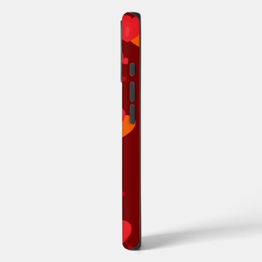 Schattigee herhalende hart iPhone / iPad case (Achterkant / Links)