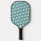 Schattigee Herrignbone Groene Pickleball Paddle (Voorkant)