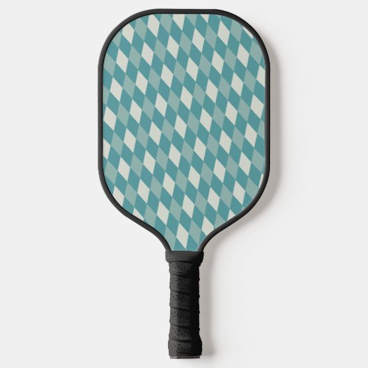 Schattigee Herrignbone Groene Pickleball Paddle (Voorkant)