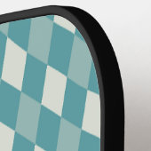 Schattigee Herrignbone Groene Pickleball Paddle (Links Detail)