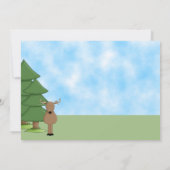 Schattigee herten, bosdieren en kajuitverjaardag kaart (Achterkant)