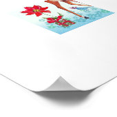 Schattigee herten Christmas Woodland Animals Poster (Hoek)