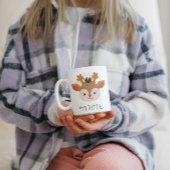  Schattigee herten gepersonaliseerde kerst Mok