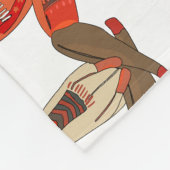 Schattigee herten. Kerstherten in sjaals. feestste Fleece Deken (Hoek)