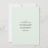 Schattigee herten omringd door Rozen Dank u Bedankkaart (Achterkant)