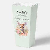 Schattigee herten omringd door Rozen Verjaardag Da Bedankdoosjes (Achterkant)