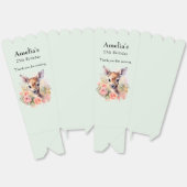 Schattigee herten omringd door Rozen Verjaardag Da Bedankdoosjes (Ongevouwen)