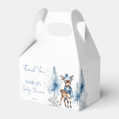 Schattigee herten Winter jongens baby shower gunst Bedankdoosjes (Voorkant Zijde)