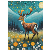 Schattigee hertenbloemen weide fantasie klembord (Achterkant)