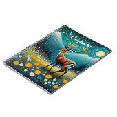 Schattigee hertenbloemen weide fantasie notitieboek (Linkerzijde)