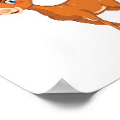 Schattigee hertenillustratie | Afdrukbare Poster&S Poster (Hoek)