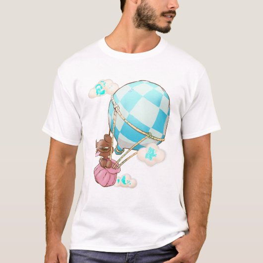 Schattigee Hete Luchtballon Hondenliefhebber Vrouw T-shirt (Voorkant)