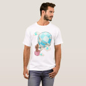 Schattigee Hete Luchtballon Hondenliefhebber Vrouw T-shirt (Voorkant volledig)