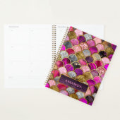 Schattigee hete roze gouden zeemeermin schalen gir planner (Display)