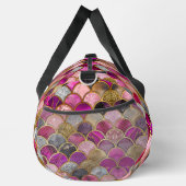 Schattigee hete roze gouden zeemeermin schalen gir plunjezak (Rechts)