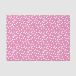 Schattigee Hete Roze & Witte Confetti/Polkadots Tissuepapier