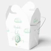 Schattigee heteluchtballon genderneutraal Baby sho Bedankdoosjes (Geopend)