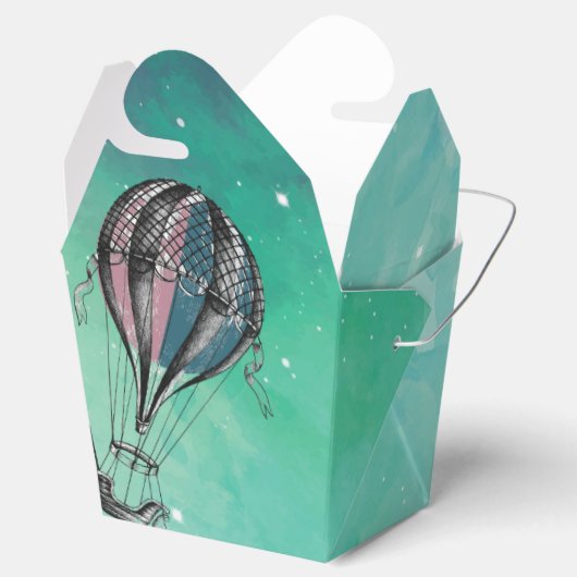 Schattigee HETELUCHTBALLON GESLACHT ONTHULLEN Favo Bedankdoosjes (Geopend)