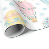 Schattigee heteluchtballonnen met dieren, strikken cadeaupapier (Rol Hoek)