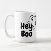 Schattigee Hey Boo Funny Ghost Halloween Coffee Mo Koffiemok (Links)