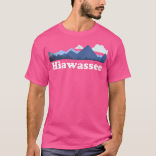 Schattigee Hiawassee Georgia Ga Retro Blue Ridge M T-shirt