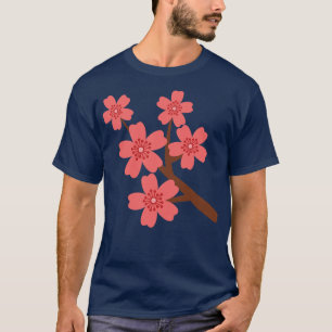 Schattigee Hibiscus bloesem T-shirt