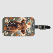 Schattigee  Highland Koe Bagagelabel (Voorkant (horizontaal))