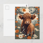 Schattigee  Highland Koe Briefkaart (Voorkant / Achterkant)