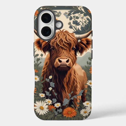 Schattigee Highland Koe Case-Mate iPhone Case (Achterkant)