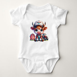 Schattigee Highland Koe Country Boy Romper