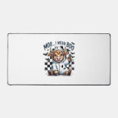 Schattigee Highland Koe geruit Halloween Te Bureaumat (Voorkant)