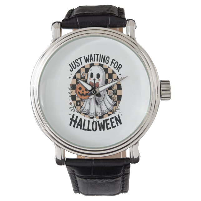Schattigee Highland Koe Halloween (2) Horloge (Voorkant)