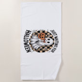 Schattigee Highland Koe Halloween (2) Strandlaken (Voorkant)