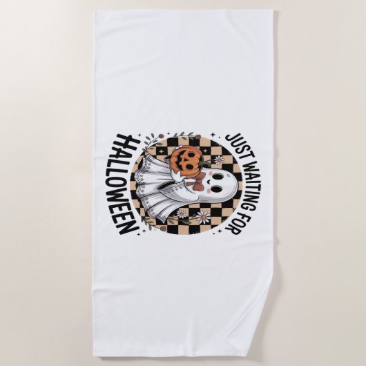 Schattigee Highland Koe Halloween (2) Strandlaken (Voorkant)