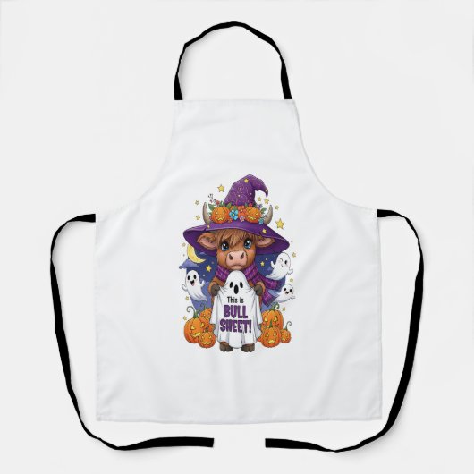 Schattigee Highland Koe Halloween Schort (Voorkant)