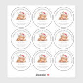 Schattigee Highland Koe Individuele Namen Vrolijk  Sticker (Vel)