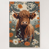 Schattigee  Highland Koe Legpuzzel (Verticaal)
