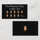 Schattigee Highland Koe loyaliteit Klantenkaartje (Voorkant / Achterkant)