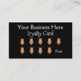 Schattigee Highland Koe loyaliteit Klantenkaartje