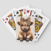 Schattigee Highland Koe met Bow Speelkaarten (Achterkant)