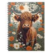 Schattigee  Highland Koe Notitieboek (Voorkant)
