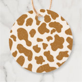 Schattigee Highland Koe Print Vogel Zonnebloemen D Bedankjes Labels (Achterkant)