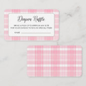 Schattigee Highland Koe Roze Baby shower behuizing Informatiekaartje (Voorkant / Achterkant)