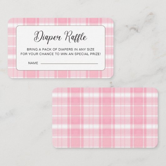 Schattigee Highland Koe Roze Baby shower behuizing Informatiekaartje (Voorkant / Achterkant)